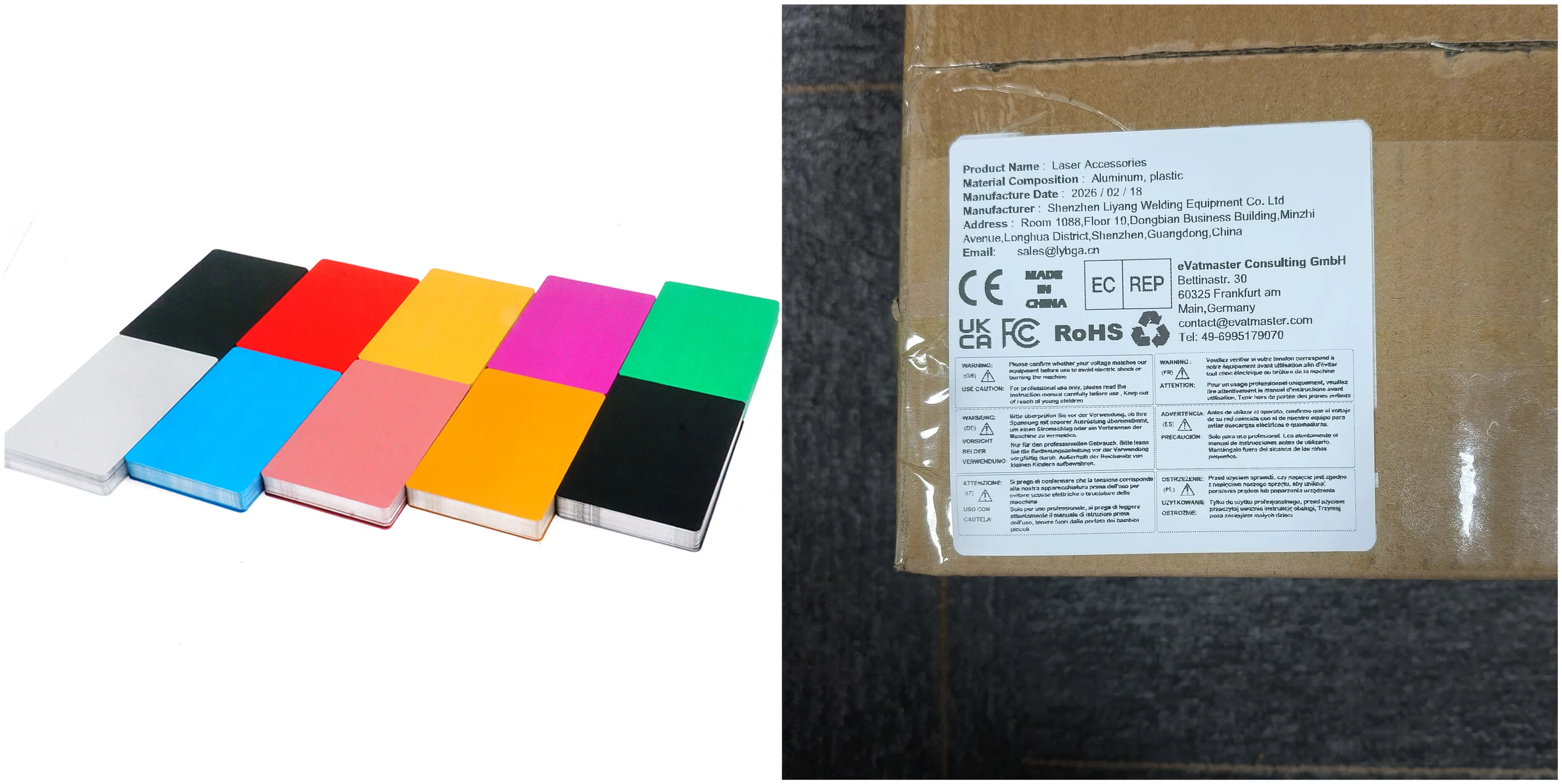 50Pcs Coloful Metal Business Cards Aluminum Alloy Blank Card for Customers Fiber Laser Marking Machine DIY 10 Colors Optional
50Pcs Coloful Metal Business Cards Aluminum Alloy Blank Card for Customers Fiber Laser Marking Machine DIY 10 Colors Optional