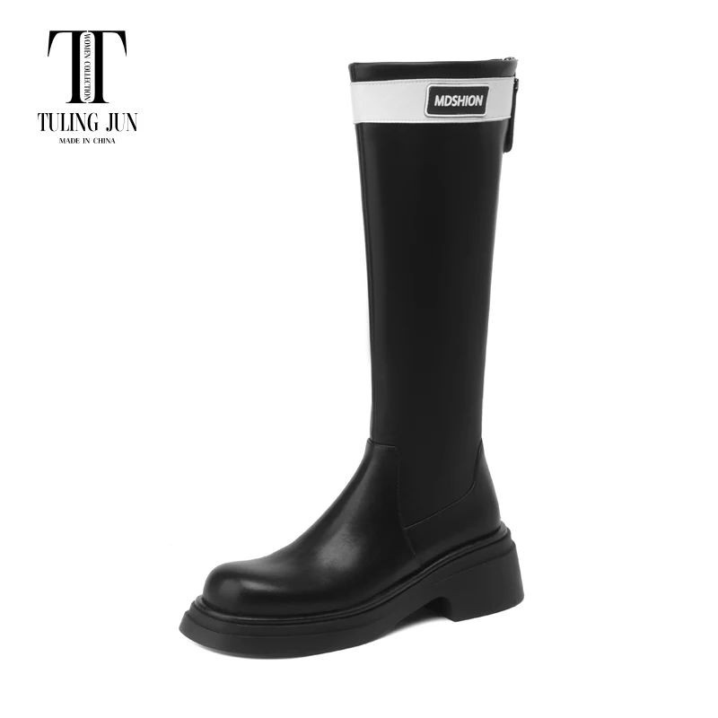 TULING JUN 2023 Winter Elegant Woman Round Toe Zip Knee High Boots Solid Color Med Heels Thick Bottom Shoes For Female T-m28311
TULING JUN 2023 Winter Elegant Woman Round Toe Zip Knee High Boots Solid Color Med Heels Thick Bottom Shoes For Female T-m28311