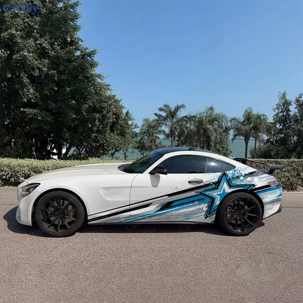 2pcs Trendy Racing Star Car Side Wraps, Self-Adhesive PVC Waterproof & Scratch-Resistant Stickers, Car Accessory Gift
2pcs Trendy Racing Star Car Side Wraps, Self-Adhesive PVC Waterproof & Scratch-Resistant Stickers, Car Accessory Gift