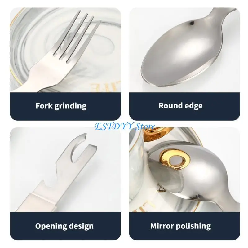 G6DE 4PCS Camping Cutlery Set Stainless Steel Utensils Portable Outdoor Utensils for Backpacking Picnics Corrosion Resistant
G6DE 4PCS Camping Cutlery Set Stainless Steel Utensils Portable Outdoor Utensils for Backpacking Picnics Corrosion Resistant