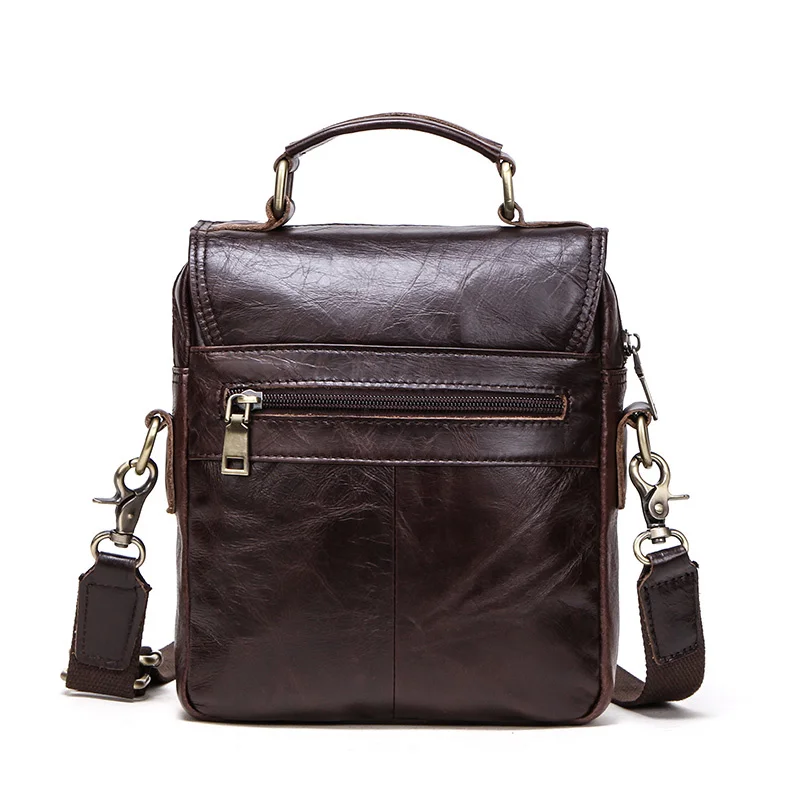 Genuine Leather Men Message Bags for 7.9in iPad Vintage Travel Handbag Zipper Metal Buckle Business Male Shoulder Bag
Genuine Leather Men Message Bags for 7.9in iPad Vintage Travel Handbag Zipper Metal Buckle Business Male Shoulder Bag