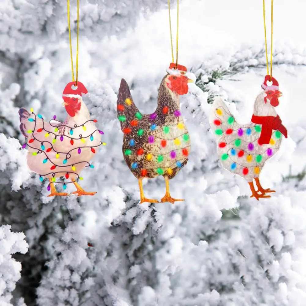 Holiday Chick Decor Chick Collectible Decoration Festive Chicken Ornaments for Christmas Tree Home Decor Set of 3 for Friends
Holiday Chick Decor Chick Collectible Decoration Festive Chicken Ornaments for Christmas Tree Home Decor Set of 3 for Friends