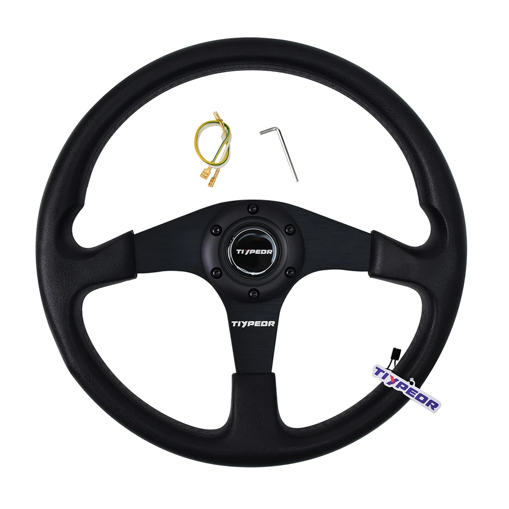 TIYPEOR 350mm Universal Car Modification Steering Wheel Pu Material 40MM 40 mm Deep Drift Racing Steering Wheel With 5mm Bracke
TIYPEOR 350mm Universal Car Modification Steering Wheel Pu Material 40MM 40 mm Deep Drift Racing Steering Wheel With 5mm Bracke