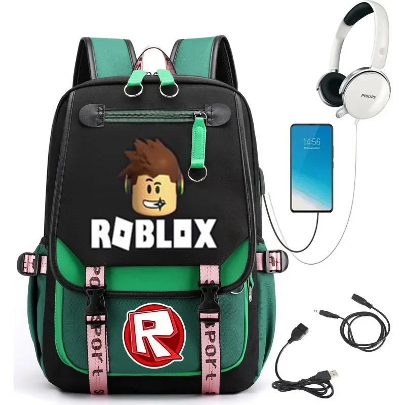 Креативный школьный рюкзак Roblox с двойным карманом на молнии, ортопедическая сумка с мультяшным рисунком для мальчиков и девочек, прочная сумка для школьников, подарок для учеников
Креативный школьный рюкзак Roblox с двойным карманом на молнии, ортопедическая сумка с мультяшным рисунком для мальчиков и девочек, прочная сумка для школьников, подарок для учеников