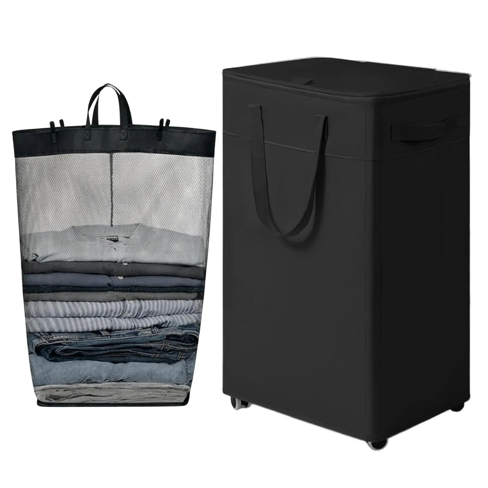 Laundry Hamper With Wheels 75L Storage Bin With Removable Wash Bag And Handle Rolling Hamper For Bedroom Bathroom Dorm College
Laundry Hamper With Wheels 75L Storage Bin With Removable Wash Bag And Handle Rolling Hamper For Bedroom Bathroom Dorm College