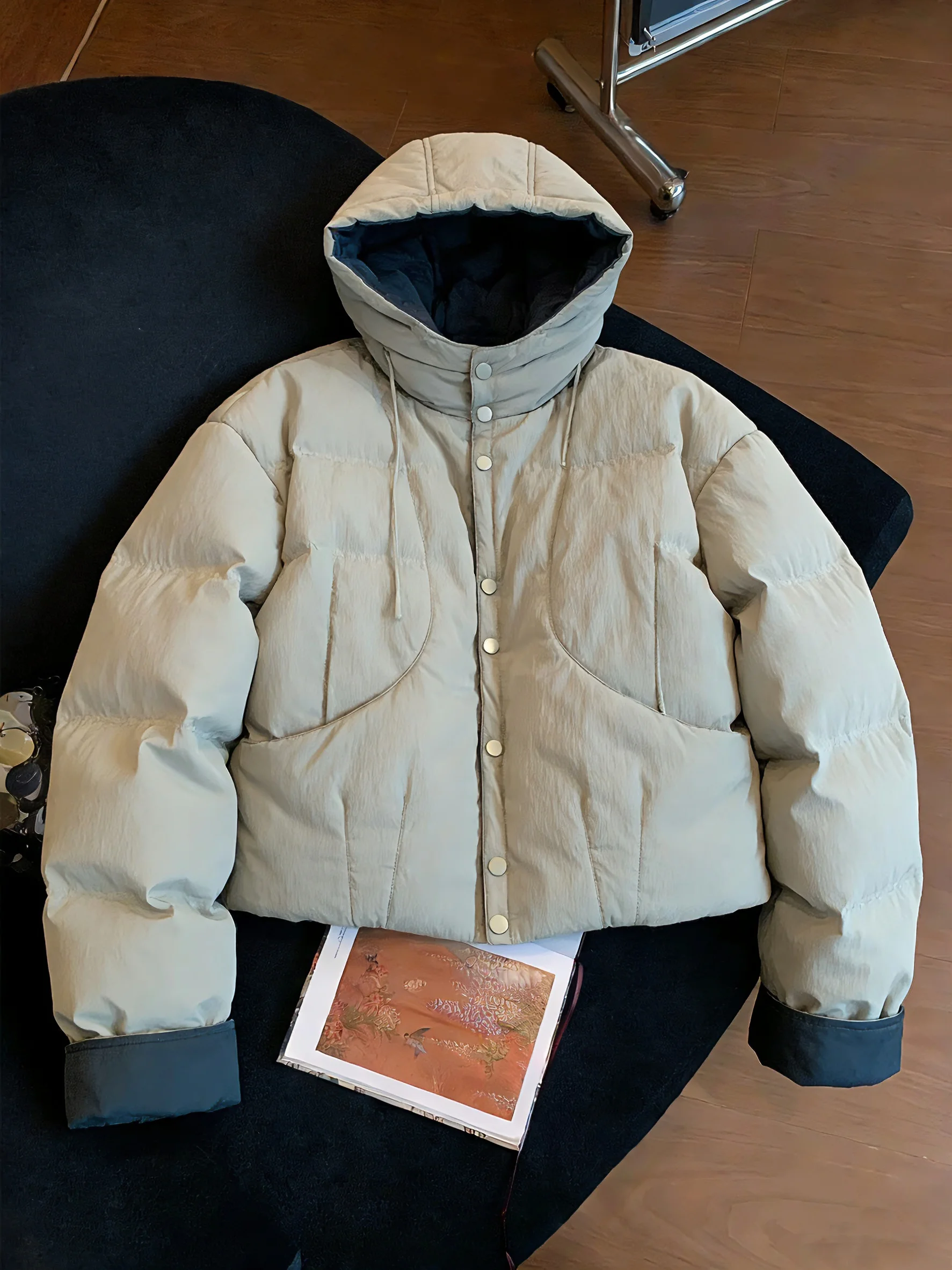 Retro ort Hooded Cotton Jaet Men Women Warm Casual High End Autumn Winter Faion Bread Sle Coat Fem M Youth
Retro ort Hooded Cotton Jaet Men Women Warm Casual High End Autumn Winter Faion Bread Sle Coat Fem M Youth