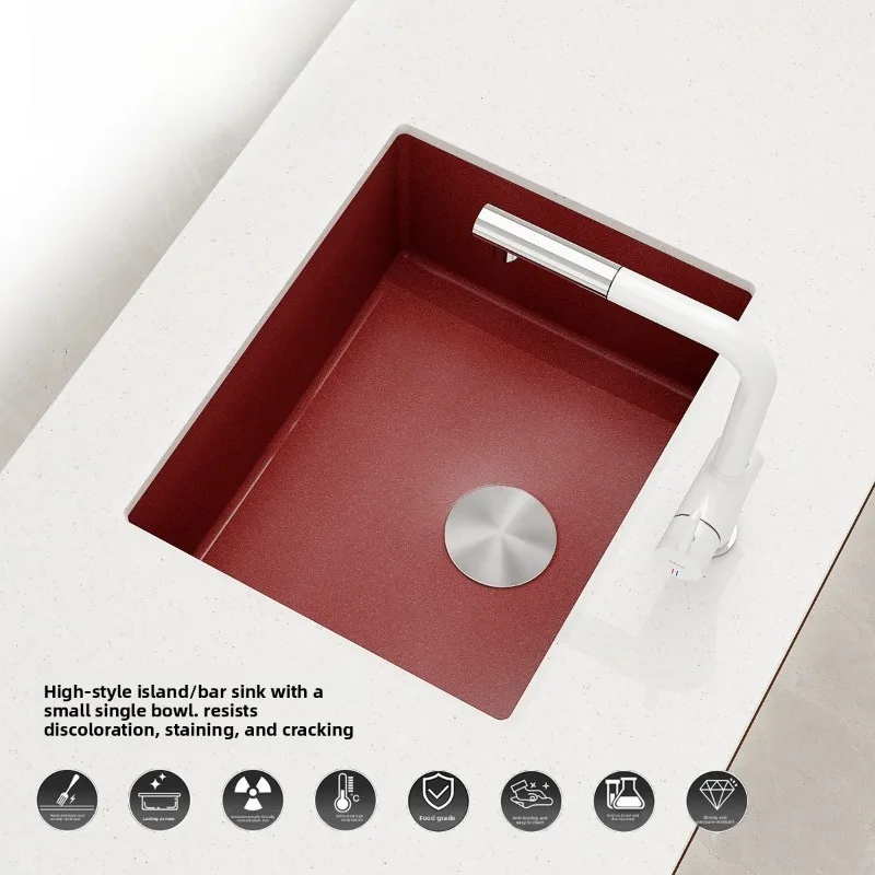 Quartz Stone Single Bowl Undermount Kitchen Sink Large Basin Durable Stylish For Island Bar Counter US European Home Use
Quartz Stone Single Bowl Undermount Kitchen Sink Large Basin Durable Stylish For Island Bar Counter US European Home Use