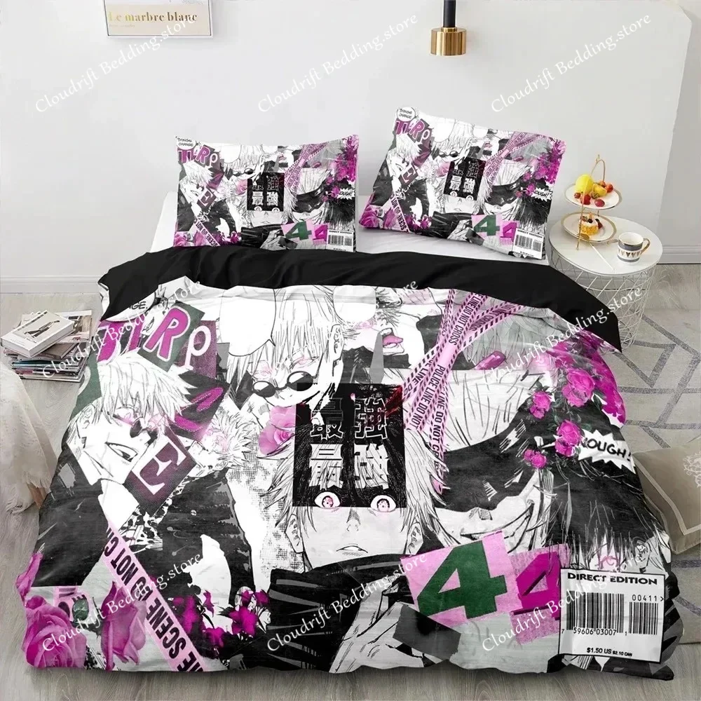 Комплект постельного белья с 3D-принтом Jujutsu Kaisen: односпальный, двуспальный, королевский размер, аниме-дизайн, для взрослых и детей, милый комплект для спальни, пододеяльники
Комплект постельного белья с 3D-принтом Jujutsu Kaisen: односпальный, двуспальный, королевский размер, аниме-дизайн, для взрослых и детей, милый комплект для спальни, пододеяльники