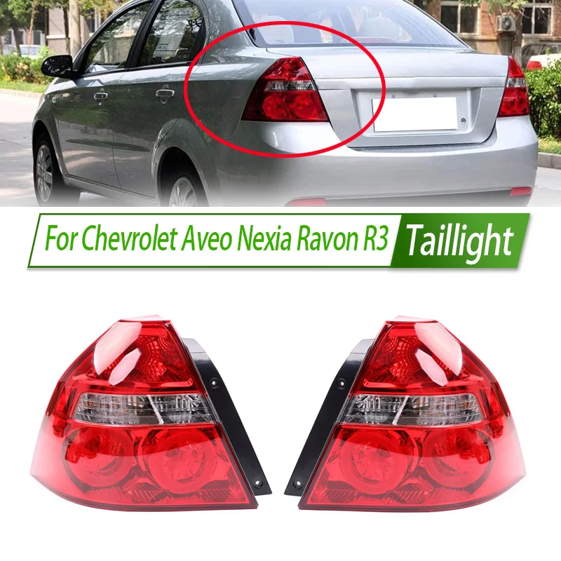 For Chevrolet Aveo Nexia Ravon R3 Car Taillight Assembly Style Rear Lamp with Turn Signal Reverse Light Direct Fit Replacement
For Chevrolet Aveo Nexia Ravon R3 Car Taillight Assembly Style Rear Lamp with Turn Signal Reverse Light Direct Fit Replacement