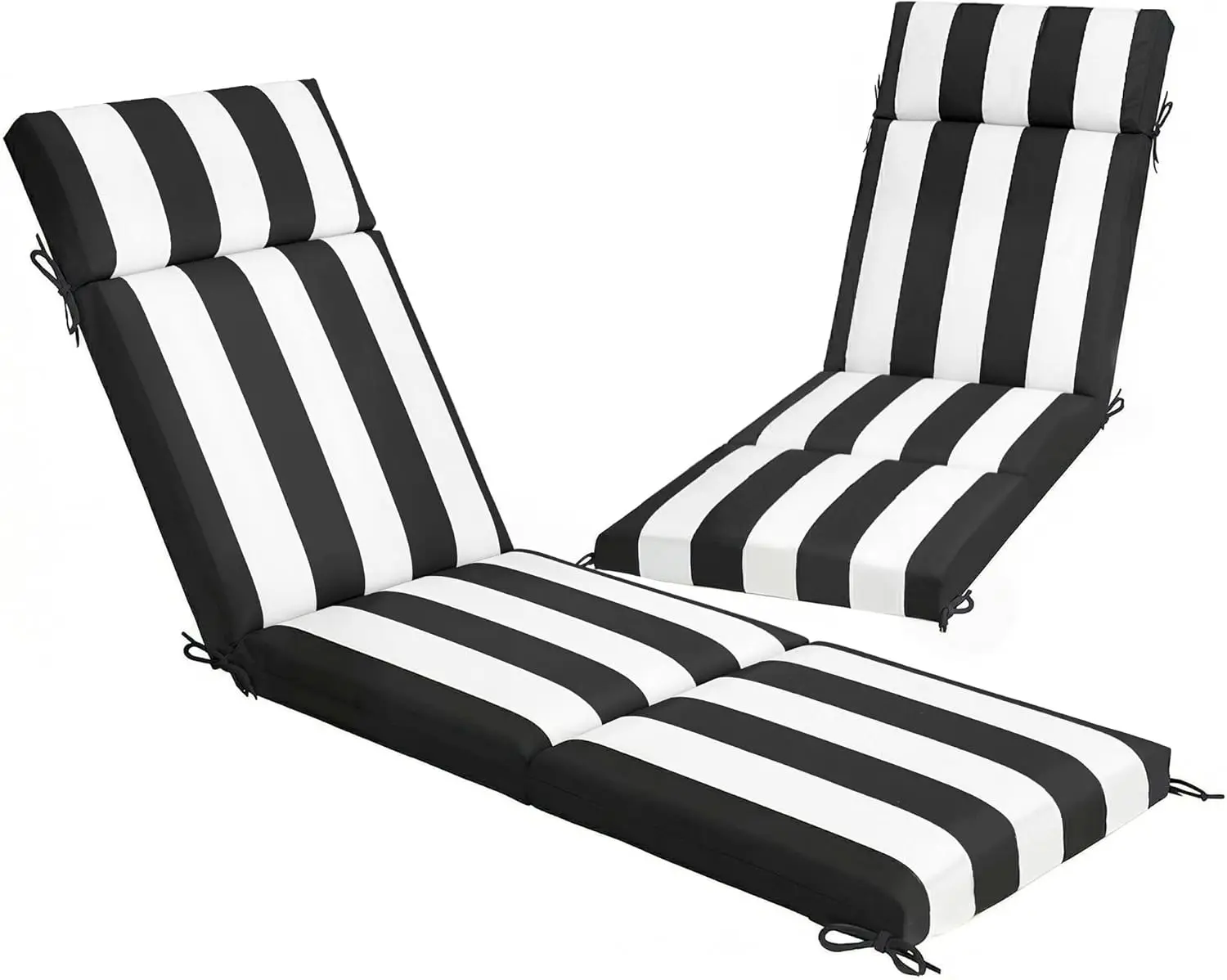 Outdoor Chaise Lounge Cushions Set of 2, Chaise Lounge Cushions with 6 Ties, High-Density Foam, 72 x 21.1 x 2.6 Inch Wa
Outdoor Chaise Lounge Cushions Set of 2, Chaise Lounge Cushions with 6 Ties, High-Density Foam, 72 x 21.1 x 2.6 Inch Wa