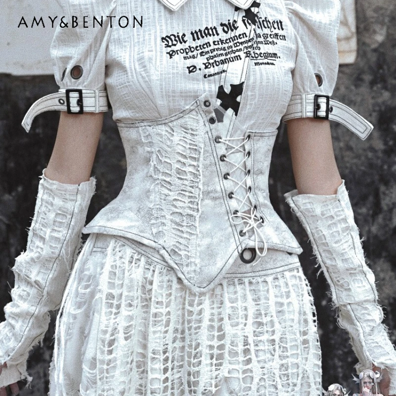 Original Design New Gray White Subculture Women's Clothing Punk Leather Velvet Hollow Out Asymmetric Fishbone Waistband Ladies
Original Design New Gray White Subculture Women's Clothing Punk Leather Velvet Hollow Out Asymmetric Fishbone Waistband Ladies