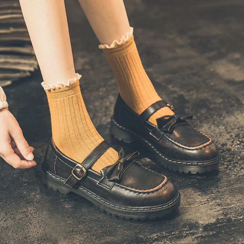 Cow leather women mary jane shoes bowtie college flats monk strap fashion lady shoes
Cow leather women mary jane shoes bowtie college flats monk strap fashion lady shoes