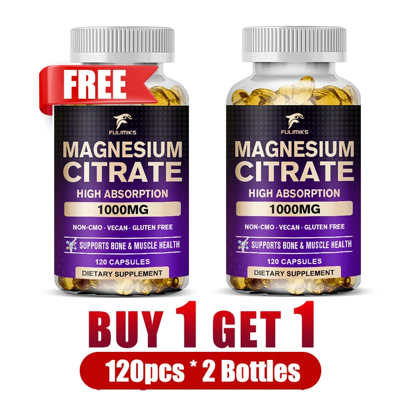 Magnesium Citrate Complex, Muscle, Nerve, Energy Support, Improved Heart Health, Stress Relief, Promotes Cognitive
Magnesium Citrate Complex, Muscle, Nerve, Energy Support, Improved Heart Health, Stress Relief, Promotes Cognitive