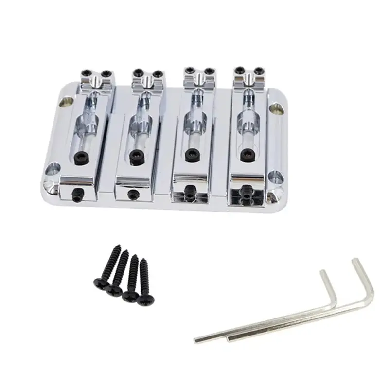 ABHS-4 String Bass Bridge Adjustable Saddles Bridge For Electric Bass Guitar Replacement Part
ABHS-4 String Bass Bridge Adjustable Saddles Bridge For Electric Bass Guitar Replacement Part