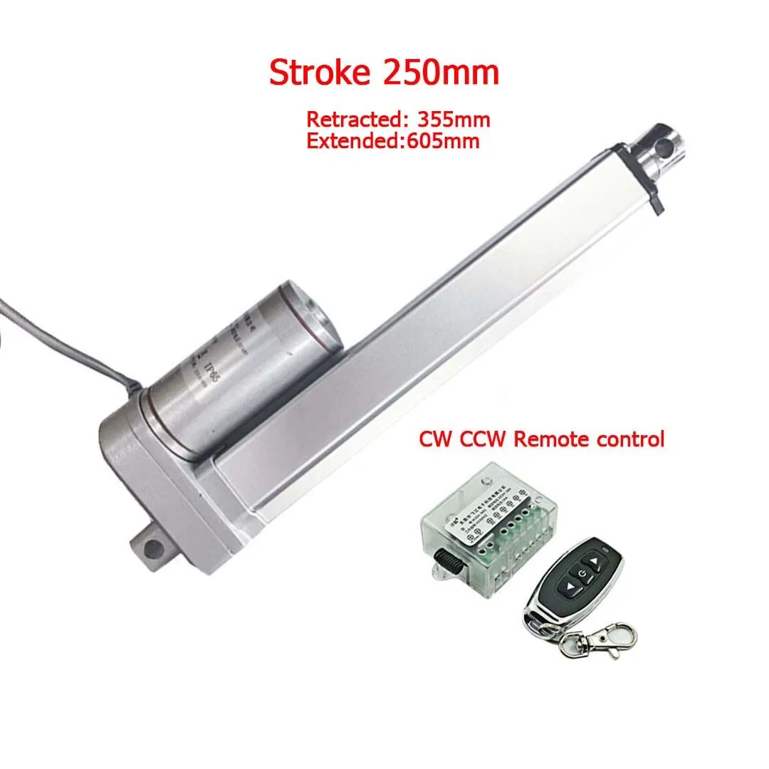 250mm Linear Actuator 12V 24V 2000N IP65 Linear Drive Electric 24V Linear Actuator Set
250mm Linear Actuator 12V 24V 2000N IP65 Linear Drive Electric 24V Linear Actuator Set
