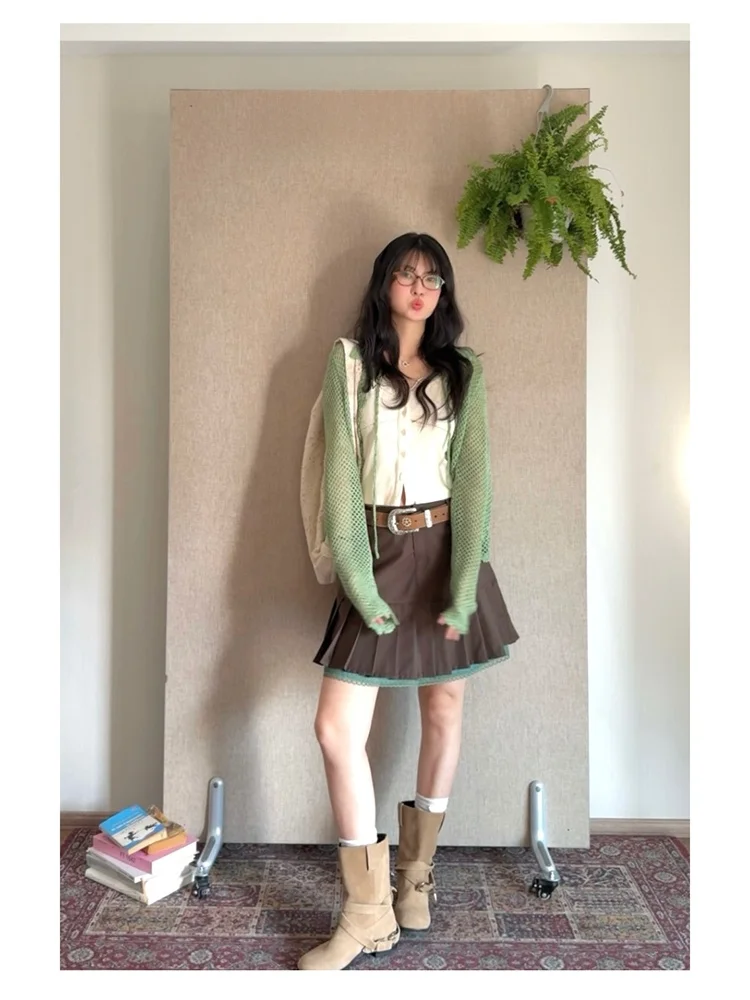 MOWENTI Casual A-Line Skirt with Careful Design for Spring 2025 Women's All-Match Pleated Skirt with Pure Color
MOWENTI Casual A-Line Skirt with Careful Design for Spring 2025 Women's All-Match Pleated Skirt with Pure Color