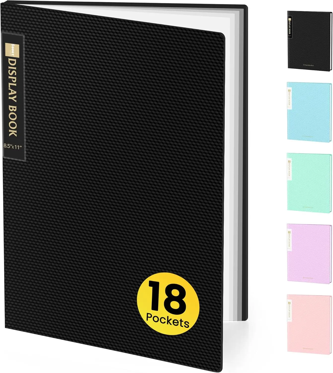 18-Pocket Presentation Portfolio with Clear Sheet Protectors, Displays 36 Pages, 8.5x11 Document Organizer for Art, Certificates, Office
18-Pocket Presentation Portfolio with Clear Sheet Protectors, Displays 36 Pages, 8.5x11 Document Organizer for Art, Certificates, Office