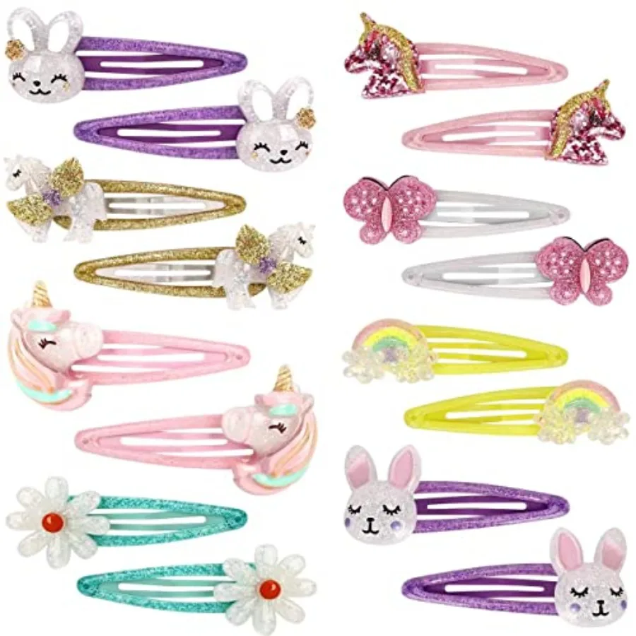 Wingchold 16Pcs Girls Unicorn, Butterfly, Flower, Rabbit Hair Clips - Sparkly Rainbow Hair Accessories for Toddlers,,Hair Clips
Wingchold 16Pcs Girls Unicorn, Butterfly, Flower, Rabbit Hair Clips - Sparkly Rainbow Hair Accessories for Toddlers,,Hair Clips