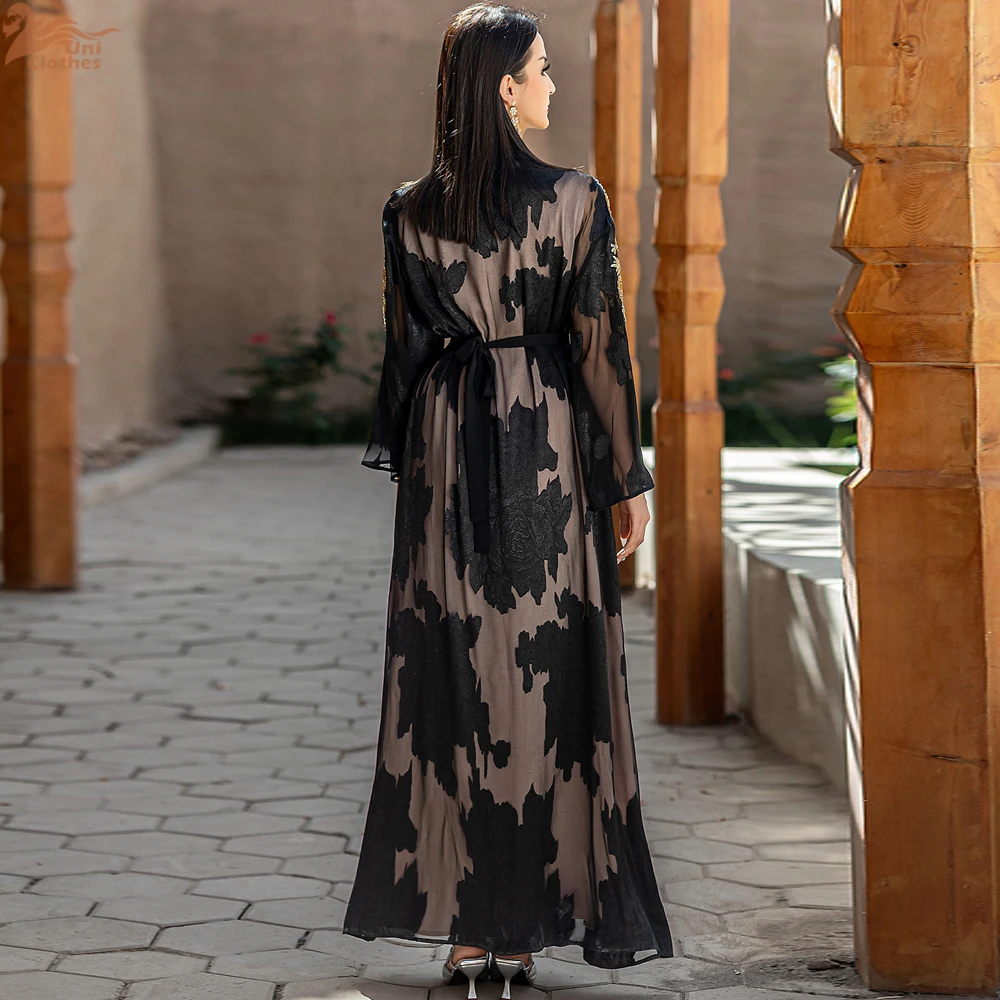 Ramadan Eid Black Kimono 2 Piece Abaya Damen Dubai Luxury Set Islam Muslim Summer Dress Women Kebaya Kaftan Robe Femme Musulman
Ramadan Eid Black Kimono 2 Piece Abaya Damen Dubai Luxury Set Islam Muslim Summer Dress Women Kebaya Kaftan Robe Femme Musulman