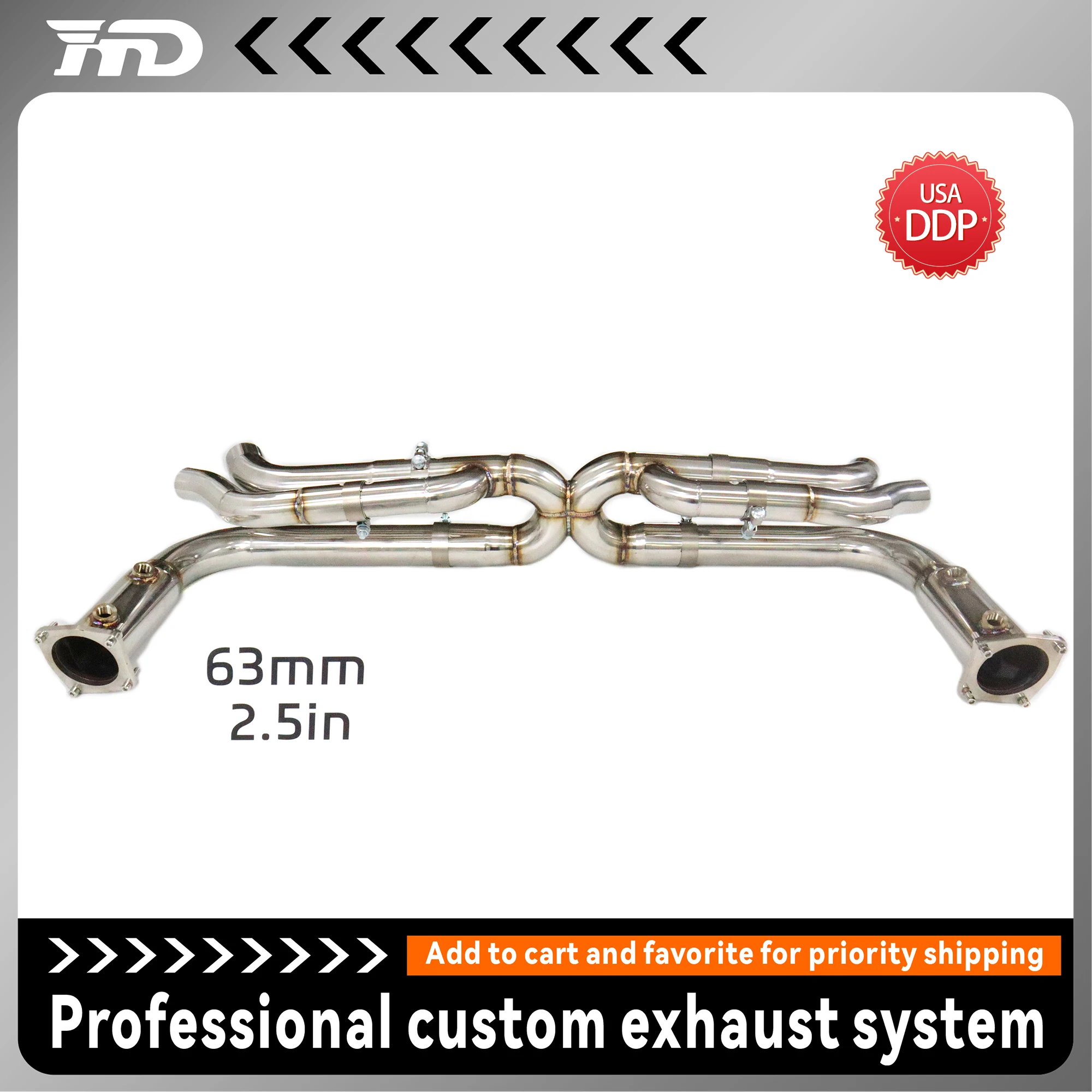 HMD Performance Racing Exhaust for Porsche 911 991.2 Turbo Aggressive Sound Deep Loud Stainless Steel Power Upgrade
HMD Performance Racing Exhaust for Porsche 911 991.2 Turbo Aggressive Sound Deep Loud Stainless Steel Power Upgrade