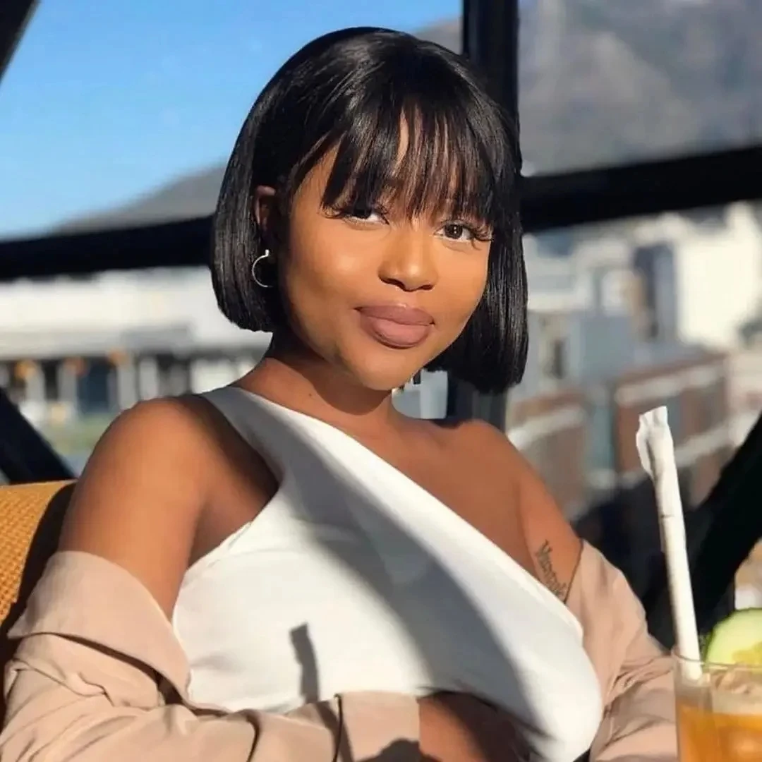 Bone Straight Wigs Bob Wig With Bangs Short Straight Wigs For Black Women Full Machine Made Brazilian Virgin Hair 200 Density
Bone Straight Wigs Bob Wig With Bangs Short Straight Wigs For Black Women Full Machine Made Brazilian Virgin Hair 200 Density