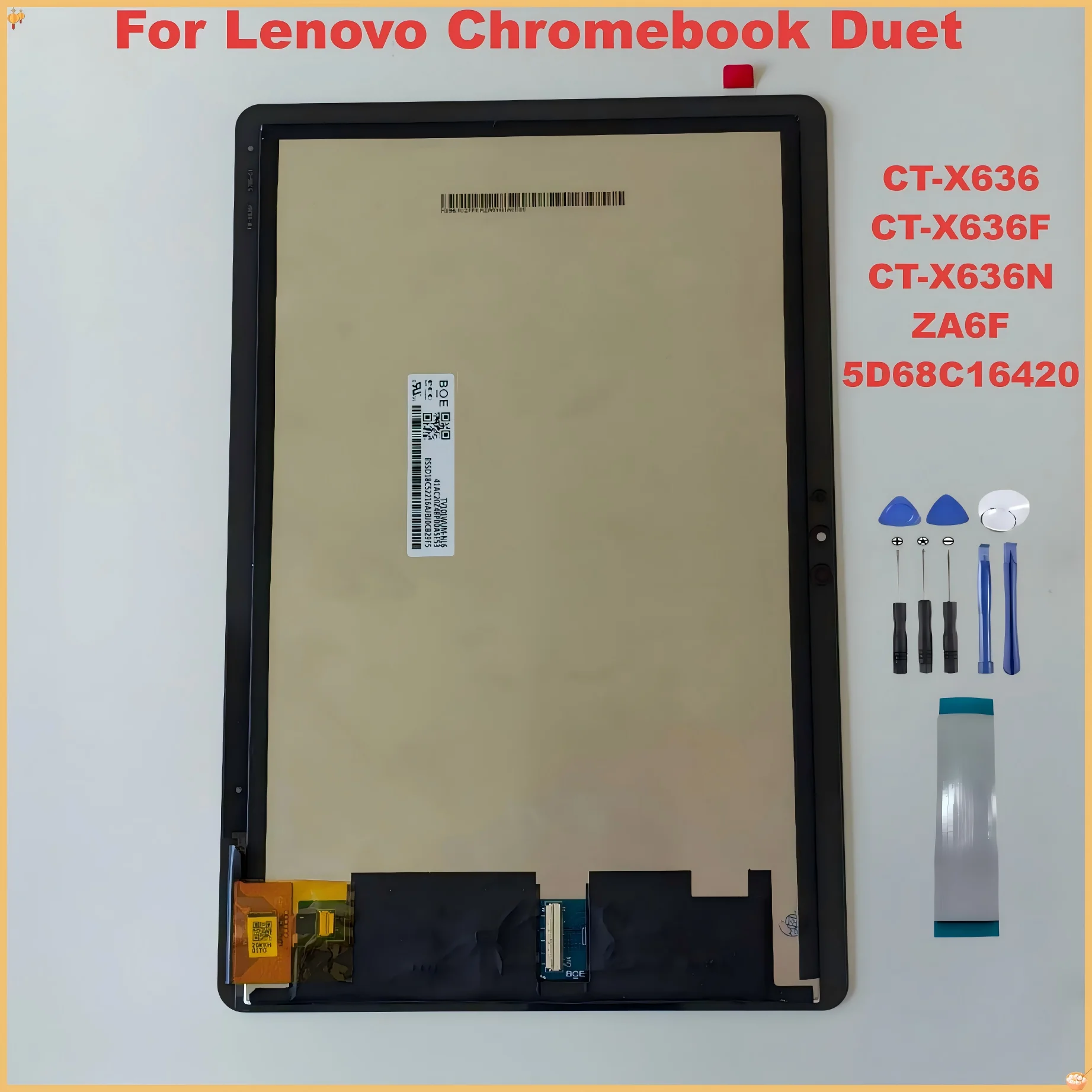 Ori For Lenovo Chromebook Duet 10.1'' CT-X636 CT-X636F CT-X636N X636 X636N X636F LCD Display Touch Screen Digitizer Assembly
Ori For Lenovo Chromebook Duet 10.1'' CT-X636 CT-X636F CT-X636N X636 X636N X636F LCD Display Touch Screen Digitizer Assembly