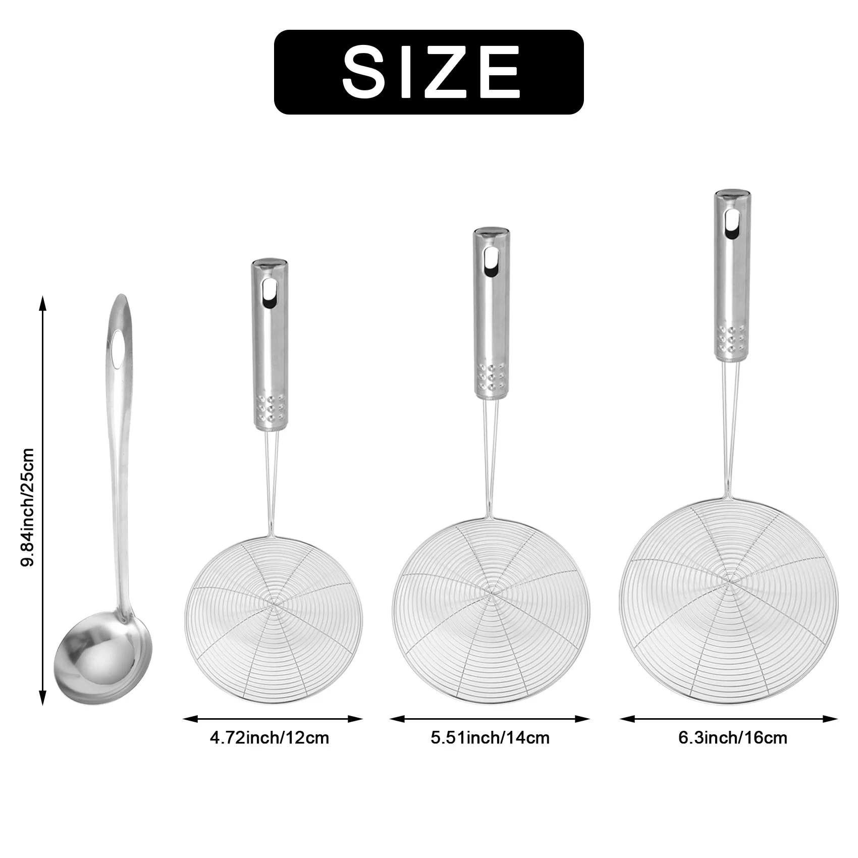 NEW HOT In Stock-Skimmer Spoon, 4 Pack Stainless Steel Spider Strainer Skimmer Spoon, Donut Spoon, Skimmer Spoon For Kitchen Dee
NEW HOT In Stock-Skimmer Spoon, 4 Pack Stainless Steel Spider Strainer Skimmer Spoon, Donut Spoon, Skimmer Spoon For Kitchen Dee