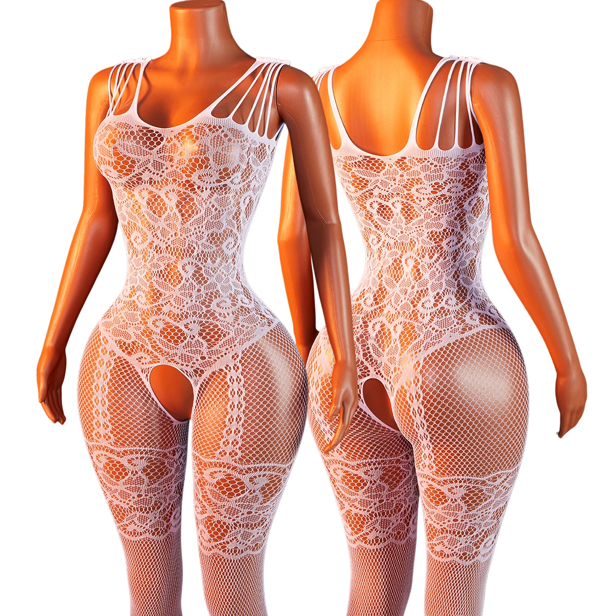 White Sheer Fishnet Open Crotch Bodysuit For Women Sexy Mesh Lingerie Teddy With Hollow Out Transparent Body Stockings
White Sheer Fishnet Open Crotch Bodysuit For Women Sexy Mesh Lingerie Teddy With Hollow Out Transparent Body Stockings