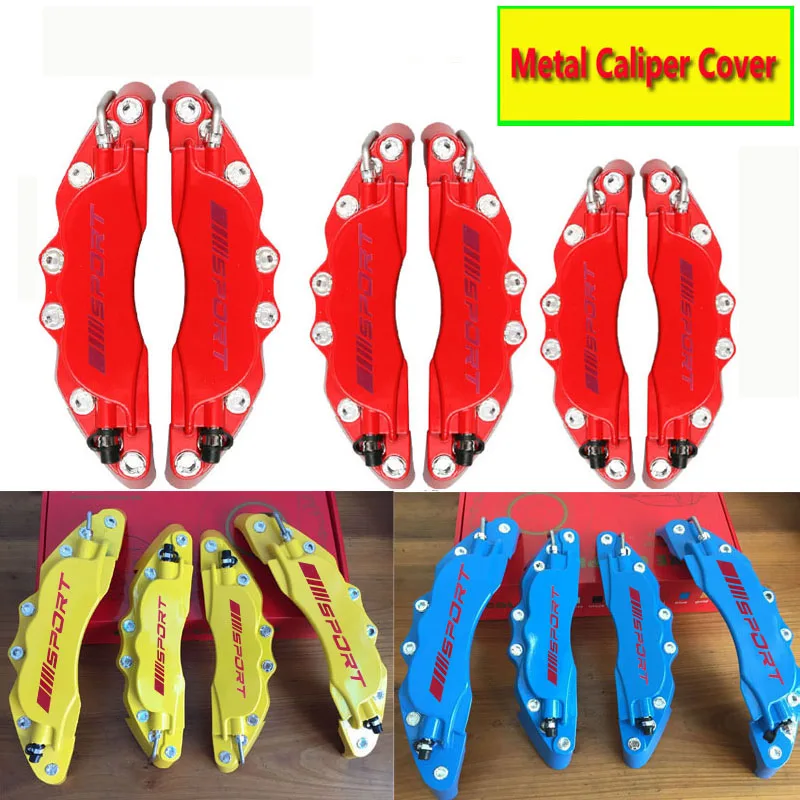 KUNBABY Universal 2 Or 4 Pcs Metal Brake Caliper Cover With Red Sport/// Sticker Car Styling Aluminum Decoration Front Rear
KUNBABY Universal 2 Or 4 Pcs Metal Brake Caliper Cover With Red Sport/// Sticker Car Styling Aluminum Decoration Front Rear