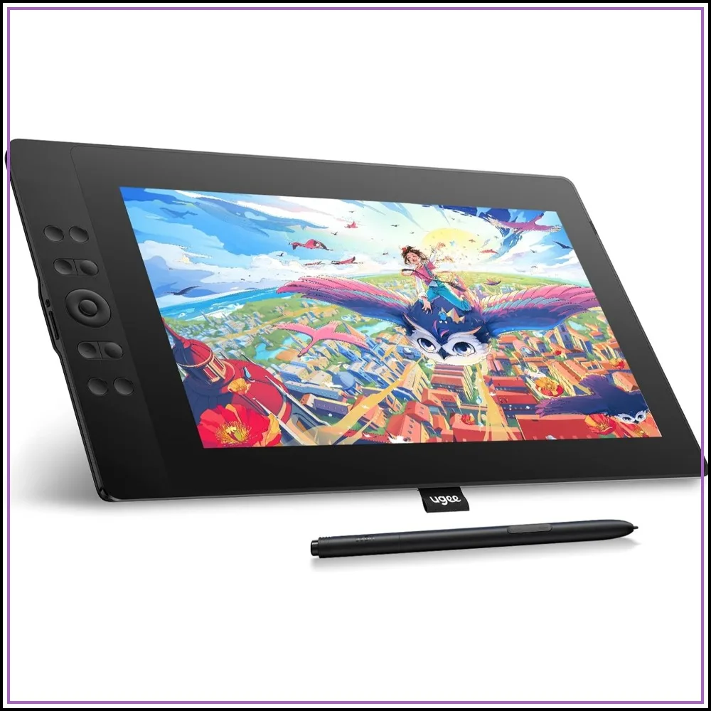 15.4" Drawing Tablet with Screen, 143% sRGB, Full-Laminated, 16K Pressure, Battery-Free Stylus, 8+1 Hot Keys, for PC/Mac/Android
15.4" Drawing Tablet with Screen, 143% sRGB, Full-Laminated, 16K Pressure, Battery-Free Stylus, 8+1 Hot Keys, for PC/Mac/Android