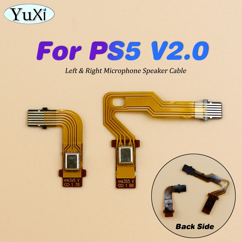 Microphone Flex Cable For PS5 V2.0 Handle Inner Mic Ribbon Left Right Speaker Amplifier L2 R2 Cable For PlayStation 5 Version 2
Microphone Flex Cable For PS5 V2.0 Handle Inner Mic Ribbon Left Right Speaker Amplifier L2 R2 Cable For PlayStation 5 Version 2
