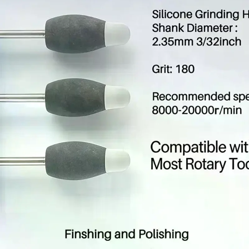 Double-color Silicone Grinding Head With Dual-Size Tips 1Pc/Box Flexible Scratch-Free Polishing Tool For Finshing And Polishing
Double-color Silicone Grinding Head With Dual-Size Tips 1Pc/Box Flexible Scratch-Free Polishing Tool For Finshing And Polishing