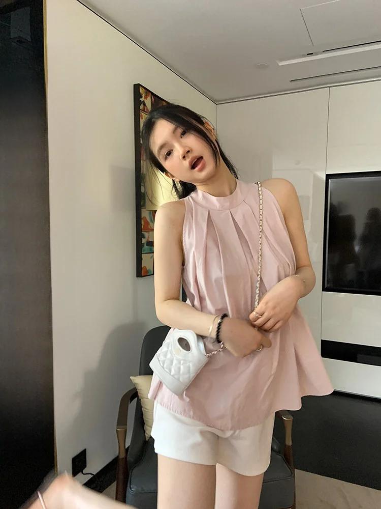 Sweet Grey New Pink Vest Shorts Set Casual Outerwear Top Women's Two-piece Set Comfortable round Neckline Cotton Material
Sweet Grey New Pink Vest Shorts Set Casual Outerwear Top Women's Two-piece Set Comfortable round Neckline Cotton Material