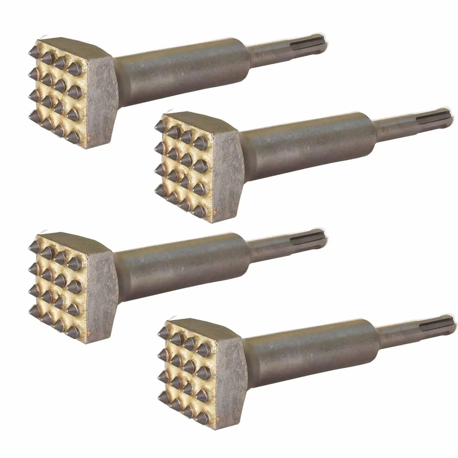 4-Pack SDS Plus Hammer Bits for Concrete Repair, 5 5/8 in. x 1 1/4 in., 16 Tips, Durable Carbide Teeth
4-Pack SDS Plus Hammer Bits for Concrete Repair, 5 5/8 in. x 1 1/4 in., 16 Tips, Durable Carbide Teeth