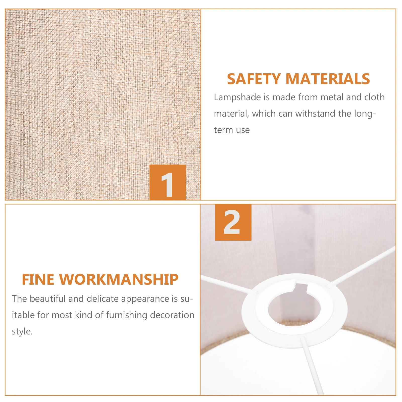 Linen Lampshade Fabric Table Nordic Metal Light Shade Cloth Lampshades Warm Atmosphere Durable Easy Installation Desk Floor Lamp
Linen Lampshade Fabric Table Nordic Metal Light Shade Cloth Lampshades Warm Atmosphere Durable Easy Installation Desk Floor Lamp