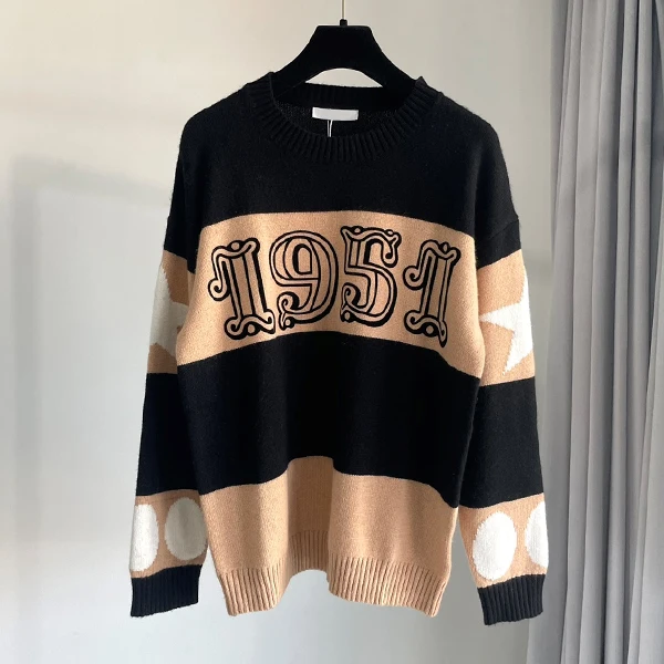 Loose American Style Cashmere Knitted Long Sleeve round Neck Striped Women's Fashion Neutral Wind 2025 Autumn Season
Loose American Style Cashmere Knitted Long Sleeve round Neck Striped Women's Fashion Neutral Wind 2025 Autumn Season