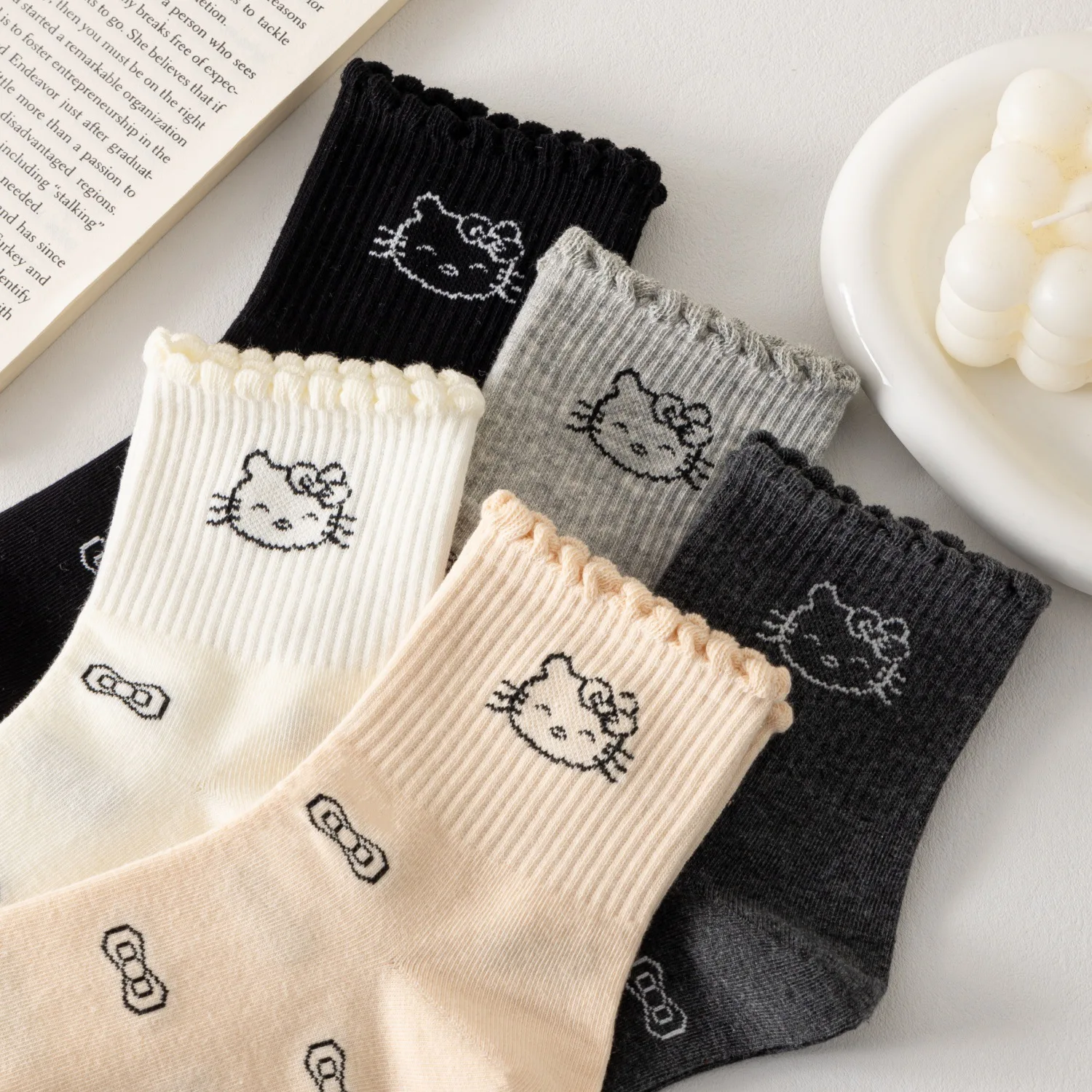 Gray Grey Style Girls' Mid-Calf Socks Cute Schoolgirl Simple Sweet and Adorable Kitty Winter Thick Women's Socks
Gray Grey Style Girls' Mid-Calf Socks Cute Schoolgirl Simple Sweet and Adorable Kitty Winter Thick Women's Socks