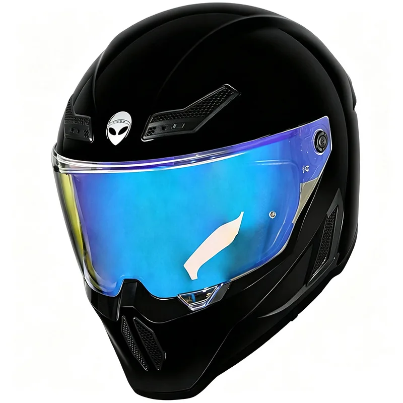 Vintage Full Face Helmet Retro Motorcycle Gear Matte Finish Windproof Design Old School Design Lightweight, Anti-Fog Shield
Vintage Full Face Helmet Retro Motorcycle Gear Matte Finish Windproof Design Old School Design Lightweight, Anti-Fog Shield