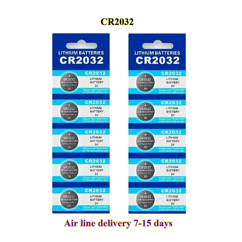 10-60pcs CR2032 cr 2032 ECR2032 Button Battery 3V Lithium Battery For Watch Toy Calculator Car Remote Control Button Coin Cell
10-60pcs CR2032 cr 2032 ECR2032 Button Battery 3V Lithium Battery For Watch Toy Calculator Car Remote Control Button Coin Cell