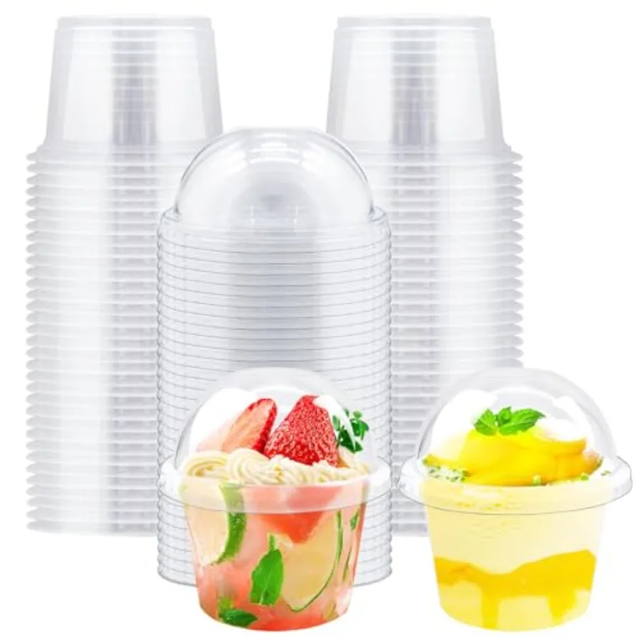 50Pcs Clear Plastic Cups,Disposable Dessert Cups Parfait Party Serving Cup, Take Away Food Containers Bowls for Ice Cream, Cake
50Pcs Clear Plastic Cups,Disposable Dessert Cups Parfait Party Serving Cup, Take Away Food Containers Bowls for Ice Cream, Cake