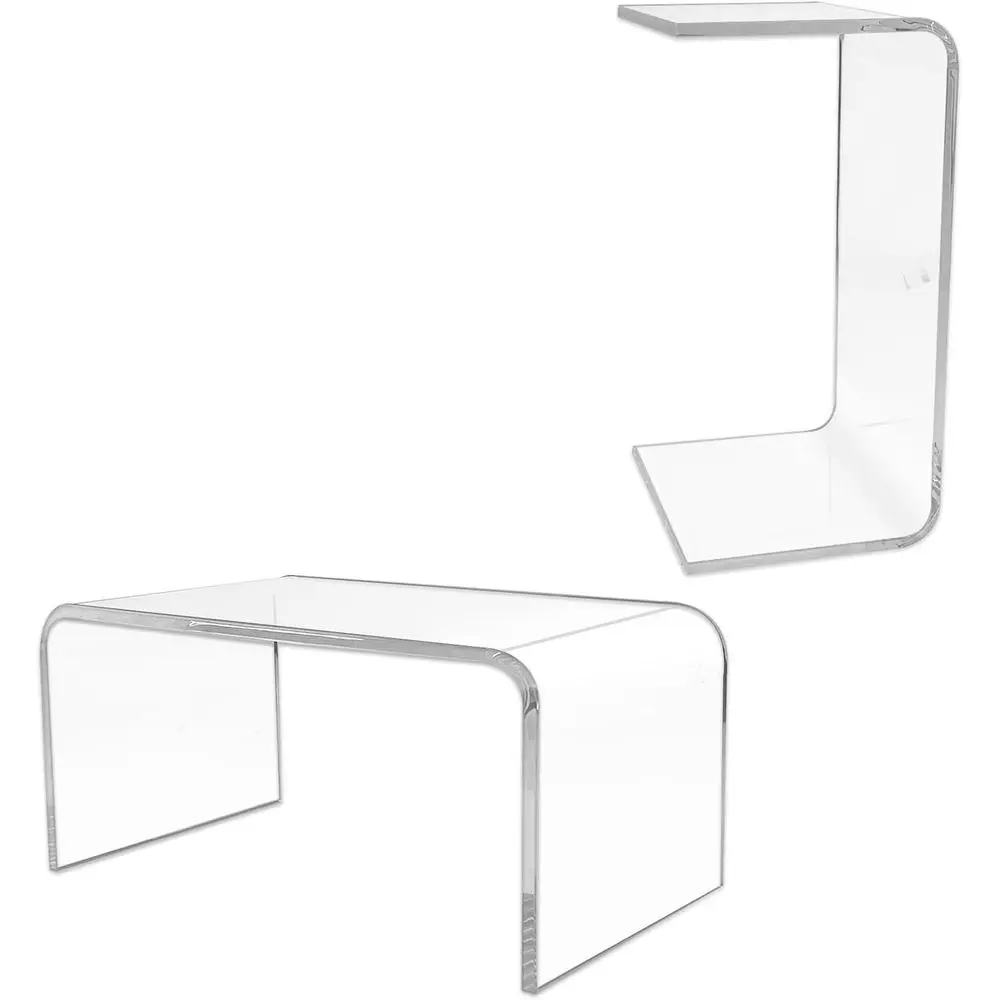 20 Clear Acrylic C-Shape End Table for Living Room, Bedroom, Bathroom, or Office
20 Clear Acrylic C-Shape End Table for Living Room, Bedroom, Bathroom, or Office