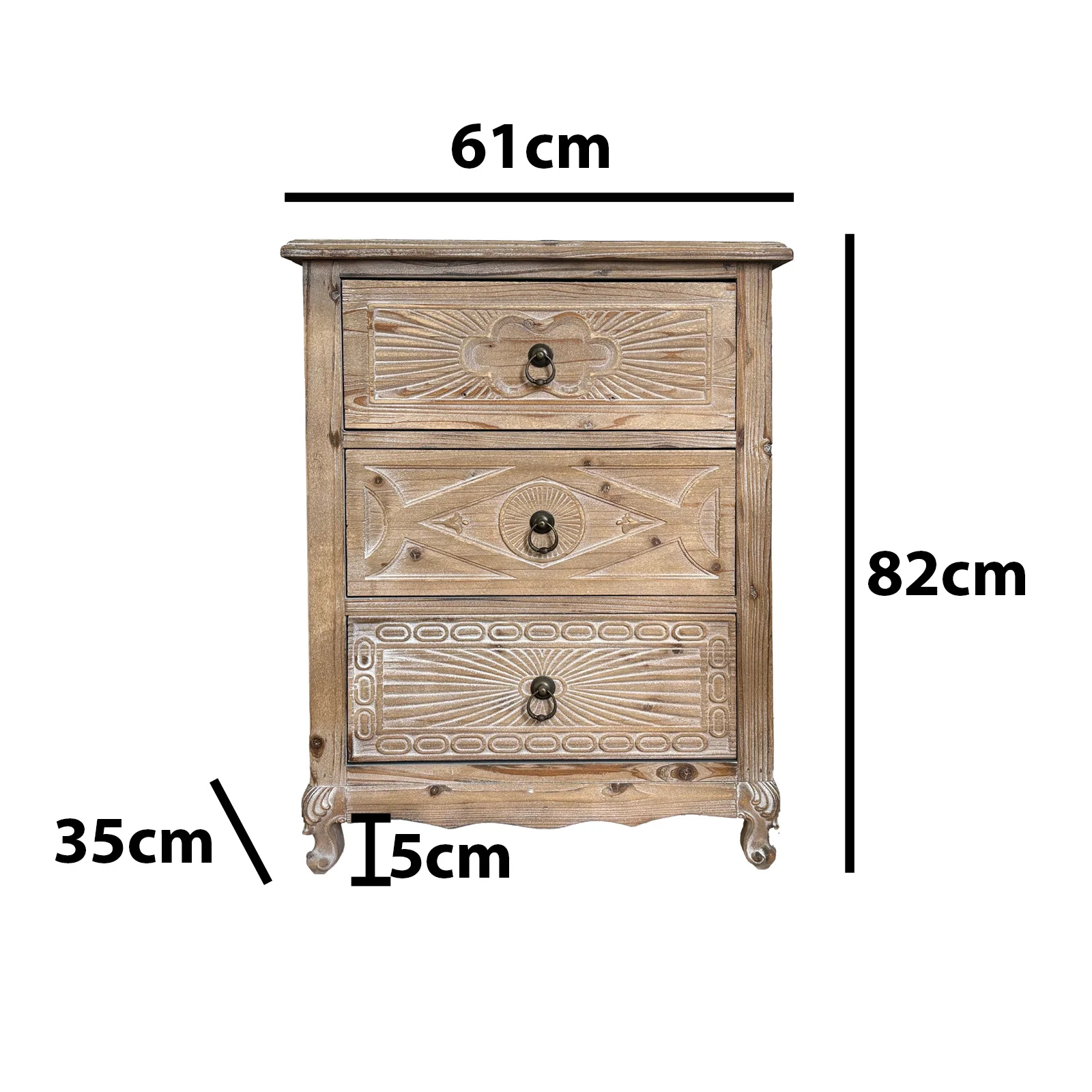 Fir short side cabinet edge few carved log color three pumping cabinet 61 * 35 * 82cm
Fir short side cabinet edge few carved log color three pumping cabinet 61 * 35 * 82cm