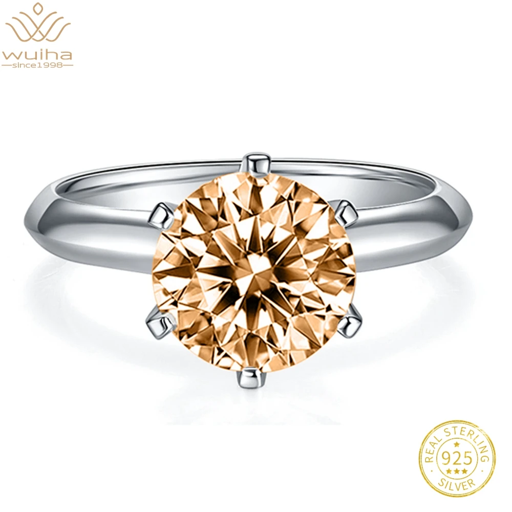 WUIHA 18K White Gold Plated Round 9MM 3CT Colorful Moissanite Wedding Ring for Women 925 Sterling Silver Jewelry Drop Shipping
WUIHA 18K White Gold Plated Round 9MM 3CT Colorful Moissanite Wedding Ring for Women 925 Sterling Silver Jewelry Drop Shipping