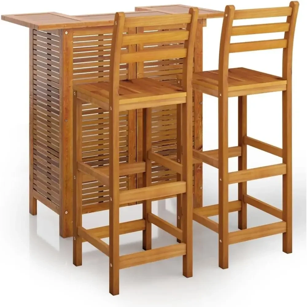 Special Offer3 Piece Wooden Garden Bar Table And Chair Set With Solid Acacia Wood Table And 2pcs Chair With Backrest, Tropical H
Special Offer3 Piece Wooden Garden Bar Table And Chair Set With Solid Acacia Wood Table And 2pcs Chair With Backrest, Tropical H
