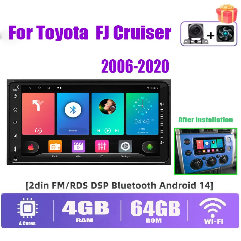 7 inch Car Stereo Radio For Toyota FJ Cruiser 2006-2020 Wireless CarPlay Android 13 Head Unit FM BT Reversing Image
7 inch Car Stereo Radio For Toyota FJ Cruiser 2006-2020 Wireless CarPlay Android 13 Head Unit FM BT Reversing Image