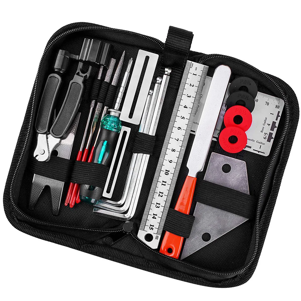20pcs Guitar Repair Tools Durable Lightweight Tool Kits String Change Wrench Polishing File Ruler Mats Storage Bag
20pcs Guitar Repair Tools Durable Lightweight Tool Kits String Change Wrench Polishing File Ruler Mats Storage Bag