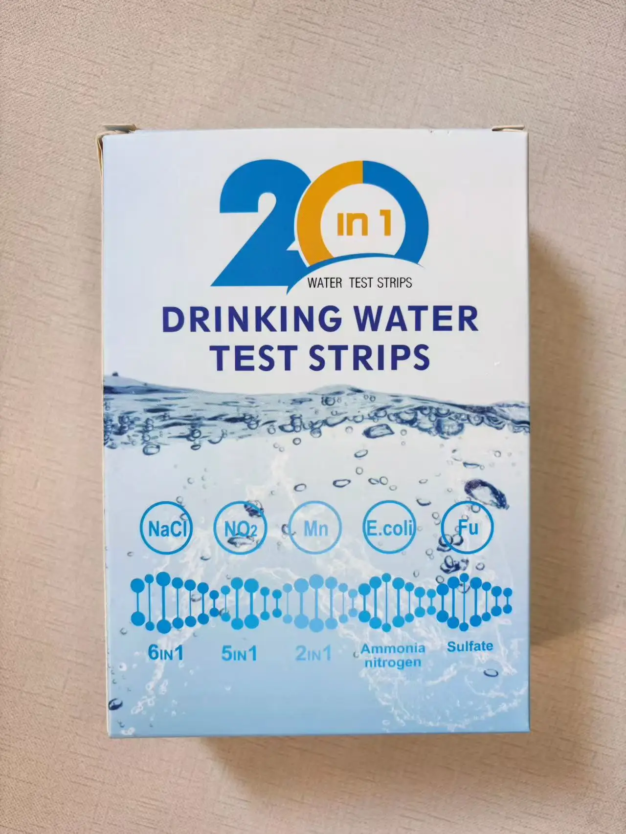 20 in 1 Drinking Water Test Kit Testing Heavy Metal, Nitrite and E.coli in Water for Home Health
20 in 1 Drinking Water Test Kit Testing Heavy Metal, Nitrite and E.coli in Water for Home Health