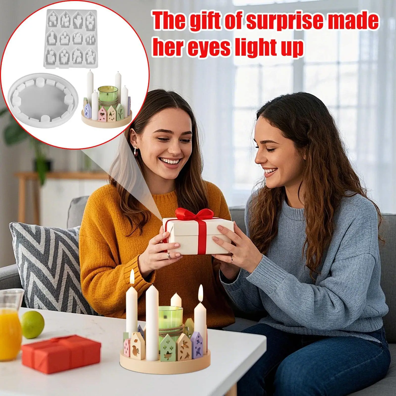 Christmas Resin Molds Reusable Craft Supplies Candle Holder Christmas Molds Silicone For Wax Advent Home Decor Holiday Party
Christmas Resin Molds Reusable Craft Supplies Candle Holder Christmas Molds Silicone For Wax Advent Home Decor Holiday Party