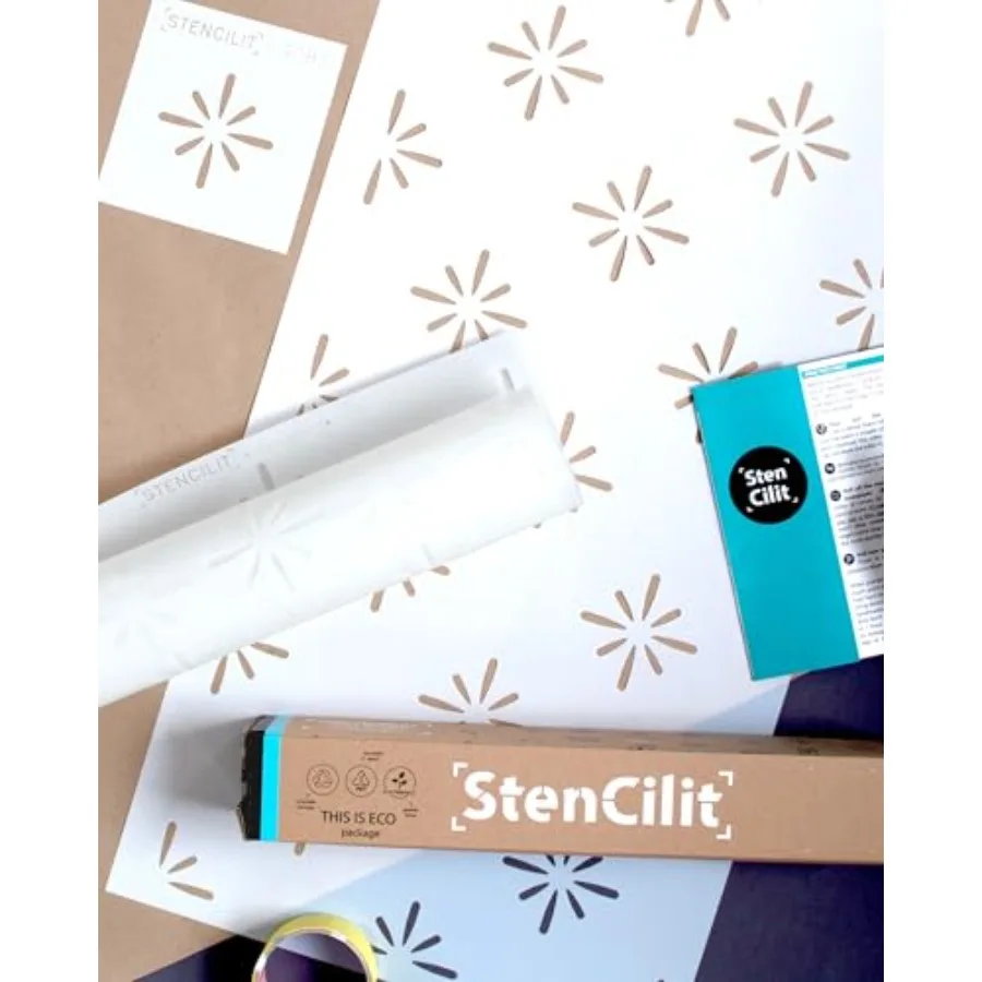 ® Stencil for Painting - 2 Pack of 16.5x31.5 in Stencil Geometric Wall Stencils for Painting Large Pattern Scandinavian Large W
® Stencil for Painting - 2 Pack of 16.5x31.5 in Stencil Geometric Wall Stencils for Painting Large Pattern Scandinavian Large W