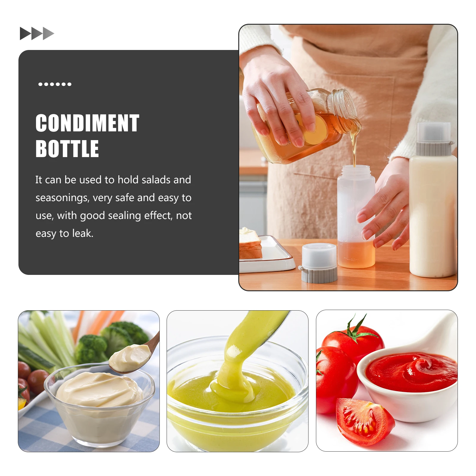 4pcs 350ml Ketchup Squeeze Ketchup Condiment Bottle Mustard Container Salad Cream Bottle Dressing Storage Not Leak
4pcs 350ml Ketchup Squeeze Ketchup Condiment Bottle Mustard Container Salad Cream Bottle Dressing Storage Not Leak